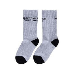 Jenny Holzer Protect Me socks